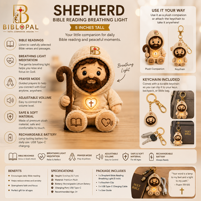 Biblopal A2 Shepherd Breathing Light with Bible Reading - Early Access Preorder