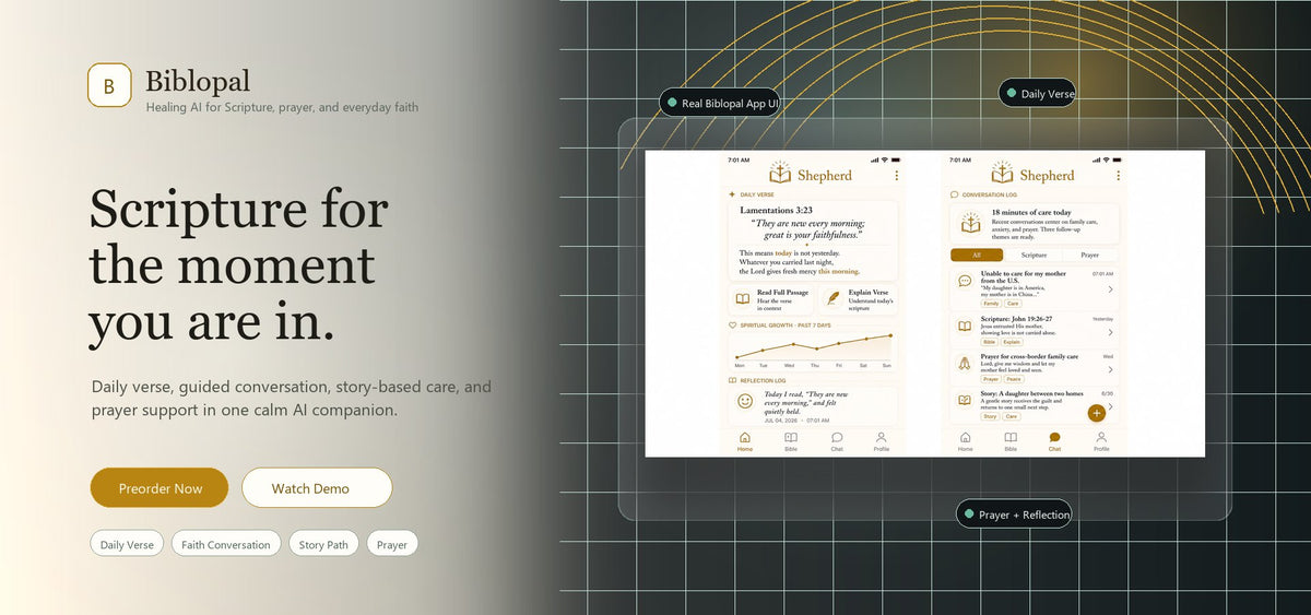 Biblopal A2 Shepherd Breathing Light with Bible Reading - Early Access Preorder
